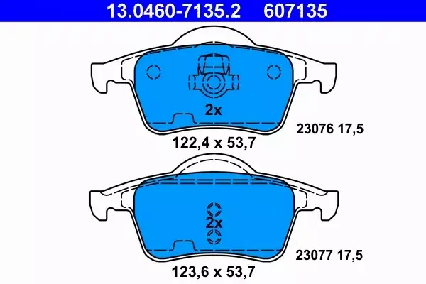 ATE KLOCKI HAMULCOWE 13.0460-7135.2 