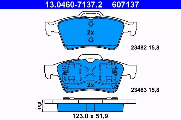 ATE TARCZE+KLOCKI PRZÓD+TYŁ RENAULT ESPACE IV VEL SATIS 324+300MM 