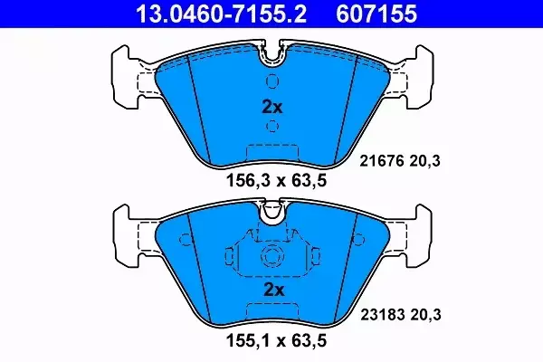 ATE TARCZE + KLOCKI PRZÓD BMW X3 E83 KOMPLET SUPER 