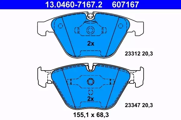 ATE TARCZE+KLOCKI+CZUJNIKI P+T BMW 6 E63 E64 324MM 