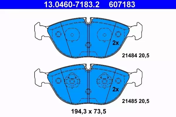 ATE TARCZE+KLOCKI PRZÓD AUDI A3 8N VR6 VW GOLF IV R32 334MM 