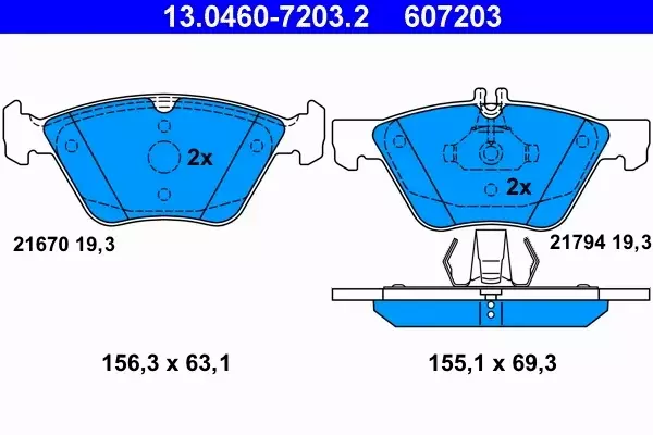 ATE KLOCKI PRZÓD MERCEDES E W211 S211 S W220 