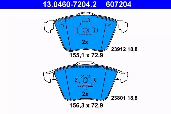 ATE TARCZE+KLOCKI PRZÓD+TYŁ FORD FOCUS MK2 VOLVO S40 II V40 V50 320+280MM 