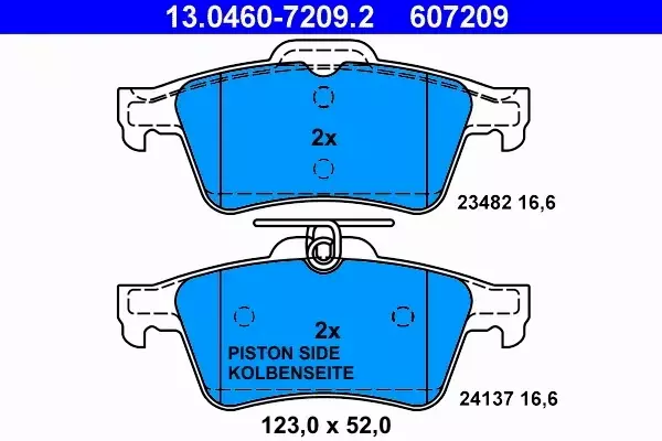 ATE TARCZE+KLOCKI TYŁ JAGUAR XF X250 XK II X150 376MM 