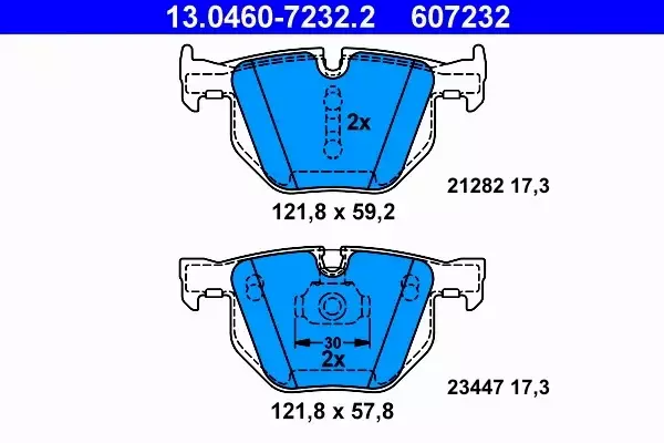 ATE KLOCKI HAMULCOWE 13.0460-7232.2 