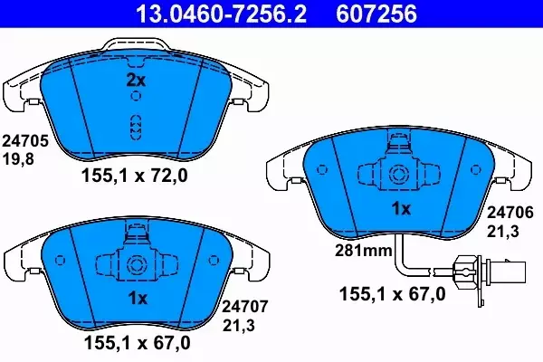 ATE TARCZE+KLOCKI PRZÓD+TYŁ AUDI A4 B8 A5 8T 314+300MM 