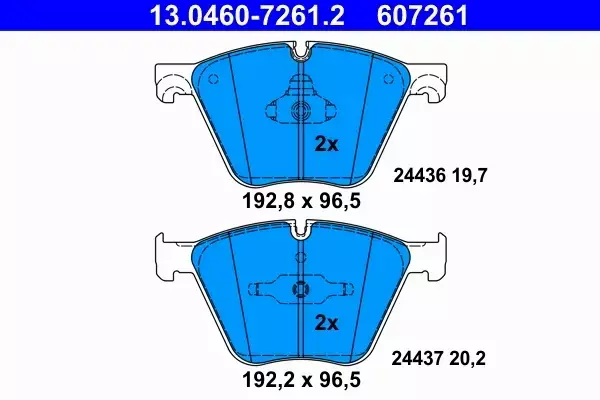 ATE TARCZE+KLOCKI PRZÓD BMW X5 E70 F15 X6 E71 F16 385MM 