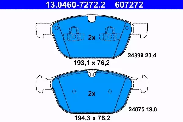 ATE TARCZE+KLOCKI PRZÓD+TYŁ VOLVO XC60 I 328+302MM 