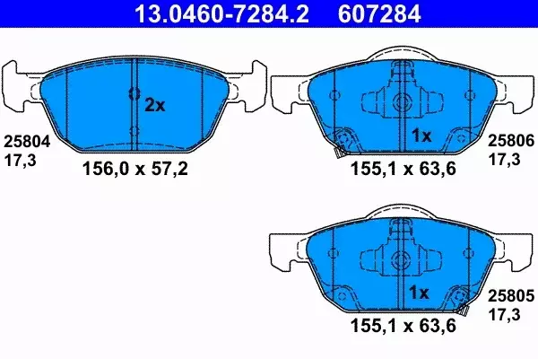 ATE TARCZE+KLOCKI PRZÓD+TYŁ HONDA CIVIC IX 280+276MM 