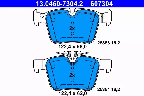 ATE KLOCKI HAMULCOWE TYŁ 13.0460-7304.2 