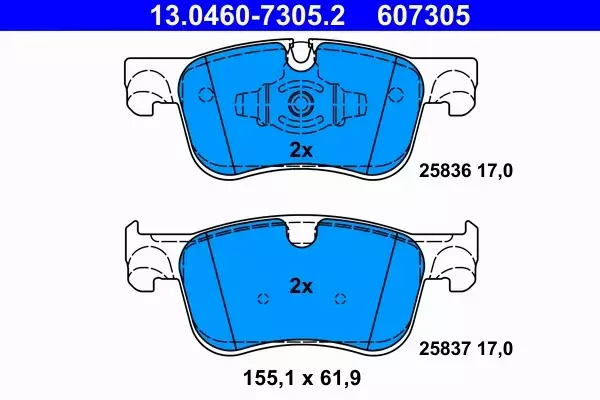 ATE TARCZE+KLOCKI PRZÓD CITROEN C4 PICASSO II 283MM 