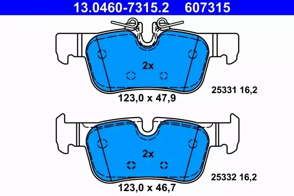 ATE TARCZE+KLOCKI PRZÓD+TYŁ BMW 1 F40 2 F44 X1 F48 X2 F39 360+300MM 