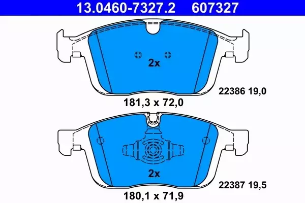 ATE TARCZE+KLOCKI PRZÓD+TYŁ VOLVO XC60 I 324+302MM 