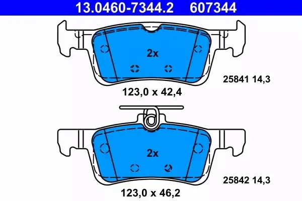 ATE KLOCKI HAMULCOWE 13.0460-7344.2 