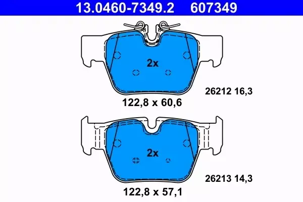 ATE KLOCKI HAMULCOWE 13.0460-7349.2 