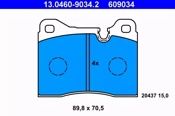 ATE KLOCKI HAMULCOWE 13.0460-9034.2 