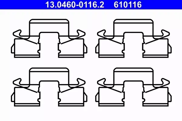 ATE ZESTAW MONTAŻOWY KLOCKÓW 13.0460-0116.2 