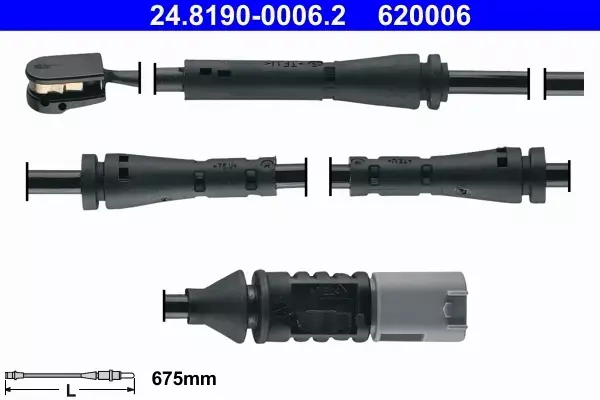 ATE CZUJNIK ZUŻYCIA KLOCKÓW 24.8190-0006.2 