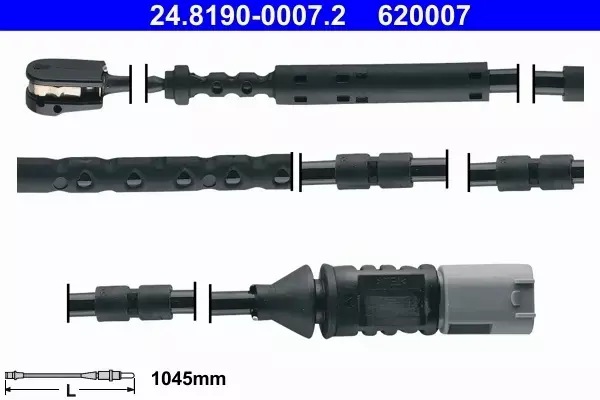 ATE CZUJNIK ZUŻYCIA KLOCKÓW 24.8190-0007.2 