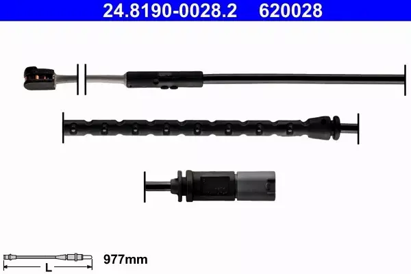 ATE TARCZE+KLOCKI+CZUJNIK TYŁ BMW X6 E71 F16 345MM 