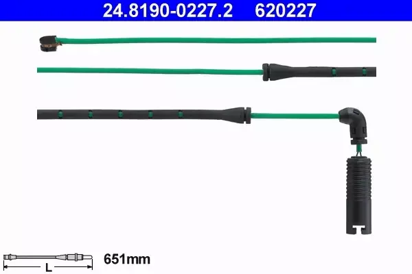 ATE TARCZE+KLOCKI+CZUJNIK PRZÓD BMW 3 E46 M3 325MM 