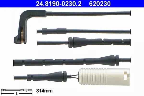 ATE TARCZE+KLOCKI+CZUJNIK PRZÓD BMW 7 E65 E66 324MM 