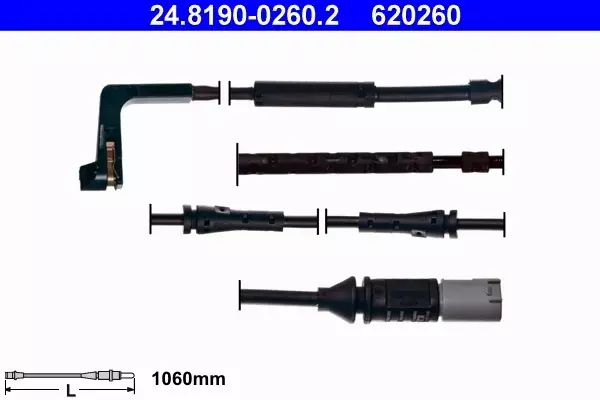 ATE TARCZE+KLOCKI+CZUJNIK PRZÓD BMW 7 F01 F02 374MM 