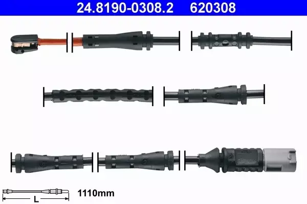 ATE TARCZE+KLOCKI+CZUJNIKI P+T BMW 5 F11 330MM 