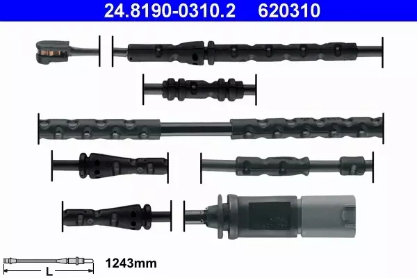 ATE TARCZE+KLOCKI+CZUJNIKI TYŁ BMW X3 F25 330MM 