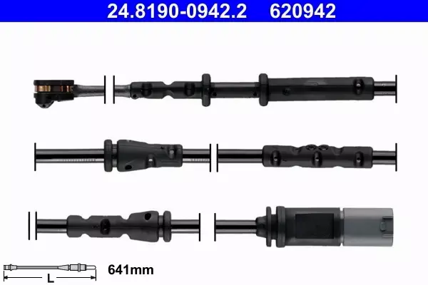 ATE TARCZE+KLOCKI+CZUJNIK TYŁ BMW 2 F45 F46 280MM 