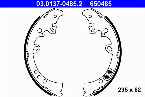 ATE SZCZĘKI HAMULCOWE 03.0137-0485.2 