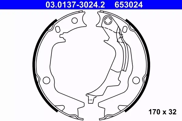 ATE SZCZĘKI HAMULCOWE 03.0137-3024.2 