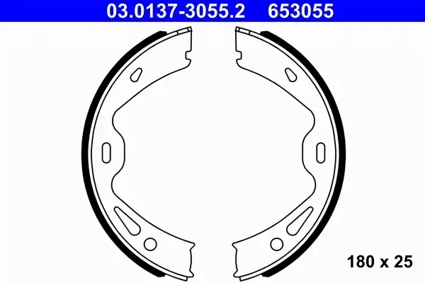 ATE SZCZĘKI HAMULCOWE 03.0137-3055.2 