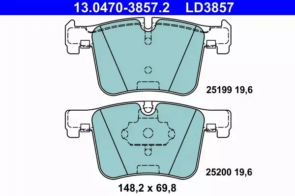 ATE CERAMIC KLOCKI HAMULCOWE PRZÓD BMW X4 (F26) 