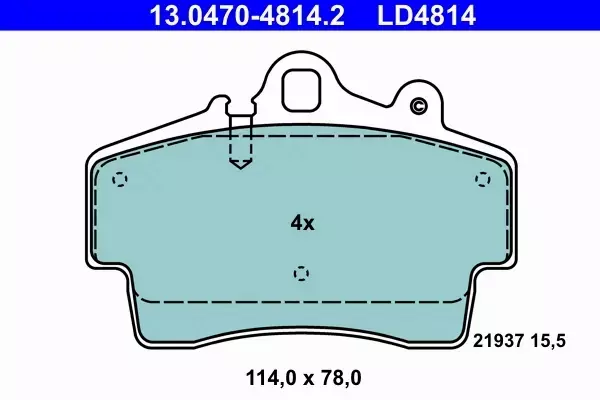 ATE CERAMIC KLOCKI HAMULCOWE PRZÓD BOXSTER (986) 