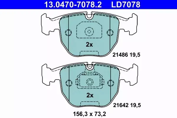 ATE CERAMIC KLOCKI PRZÓD i TYŁ BMW 5 E39 