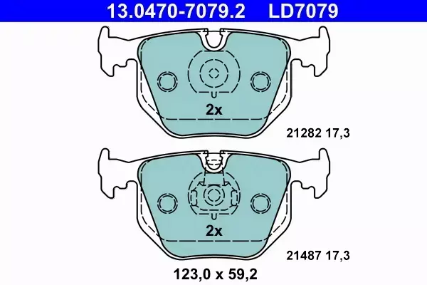 ATE CERAMIC KLOCKI TYŁ BMW 3 E46 325 330 ORYGINAŁ 