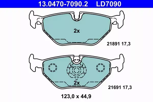 ATE TARCZE+KLOCKI+CZUJNIK T BMW 5 E39 KOMBI 298MM 