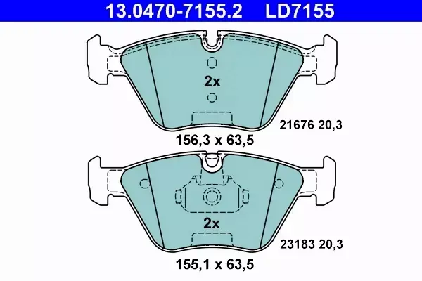 ATE TARCZE +KLOCKI CERAMIC PRZÓD BMW E46 330d 330i 