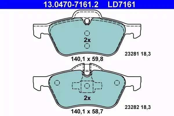 ATE CERAMIC KLOCKI HAMULCOWE PRZÓD MINI (R50, R53) 