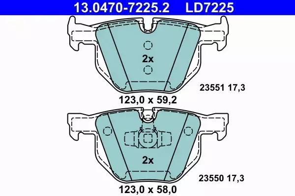 ATE TARCZE+KLOCKI+SZCZĘKI TYŁ BMW 3 E92 E93 336MM 