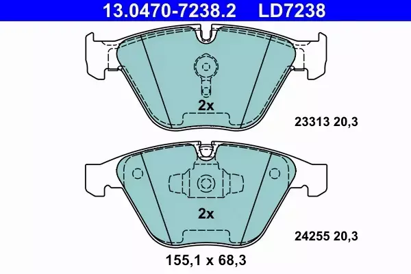 ATE TARCZE+KLOCKI P+T BMW X1 E84 348+336MM 