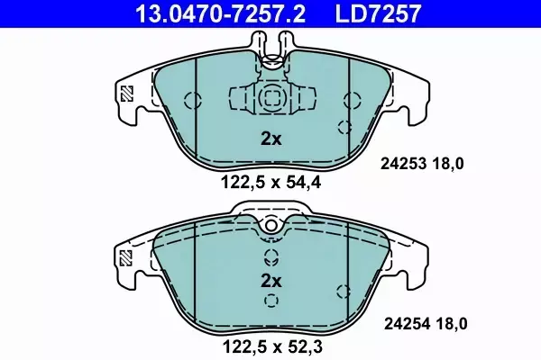 ATE CERAMIC KLOCKI HAMULCOWE TYŁ KLASA C T-Model (S204) 