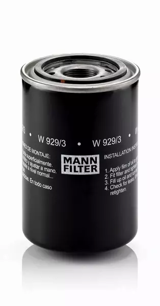 MANN-FILTER FILTR OLEJU W 929/3 