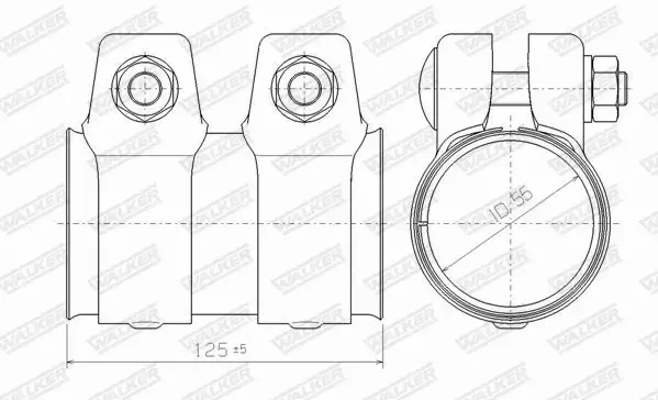 WALKER ŁĄCZNIK RURY WYDECHOWEJ 80138 