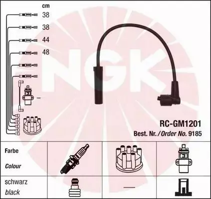 NGK PRZEWODY ZAPŁONOWE 9185 