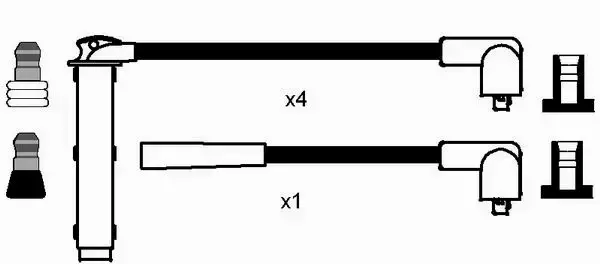 NGK PRZEWODY + ŚWIECE ROVER 200 400 1.4 1.6 16V 