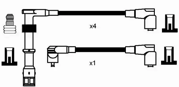 NGK PRZEWODY ZAPŁONOWE AUDI 80 B4 A6 C4 2.0 16V 