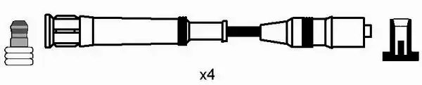 PRZEWODY ZAPŁONOWE KABLE BMW E36 316 93-00 NGK 