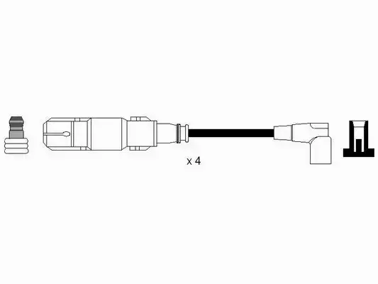 NGK PRZEWODY + ŚWIECE BMW 3 E36 316 318 